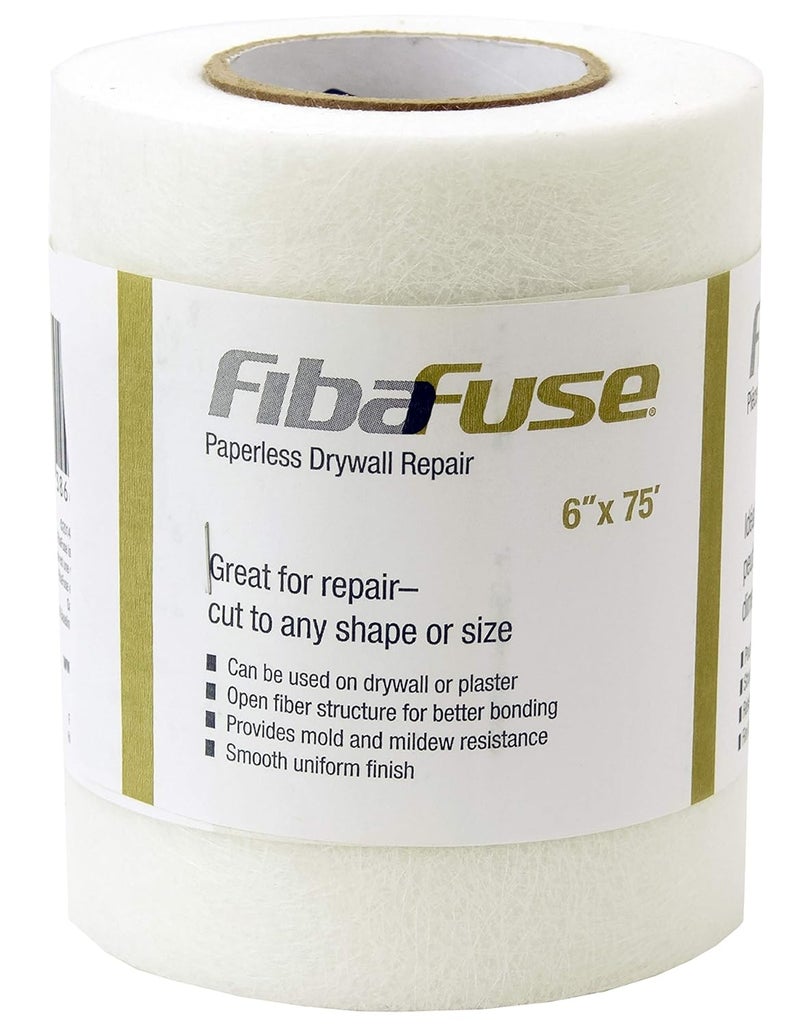 ADFORS FibaFuse FDW9018-U 6" X 75' Paperless Drywall Repair, White - Image 1